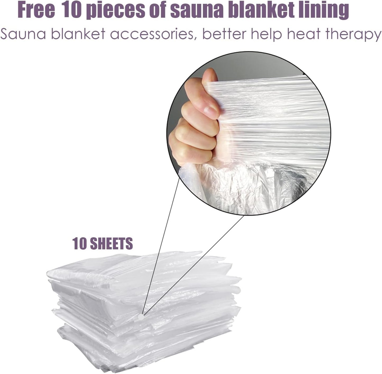 JKIUI Sauna Blanket with Sleeves