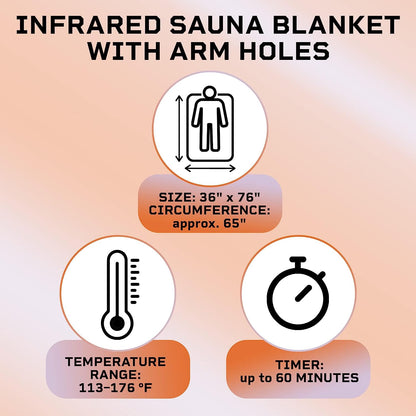 Udinek  Sauna Blanket with Remote Control