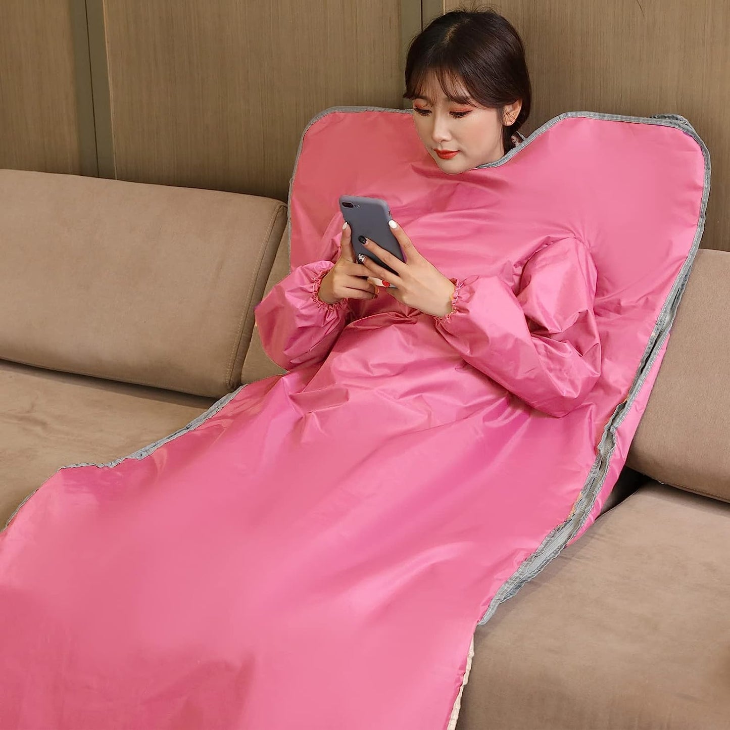 JKIUI Sauna Blanket with Sleeves